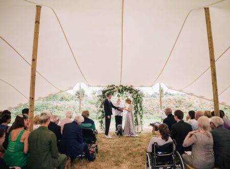 Unique wedding ceremony at Kestle Barton